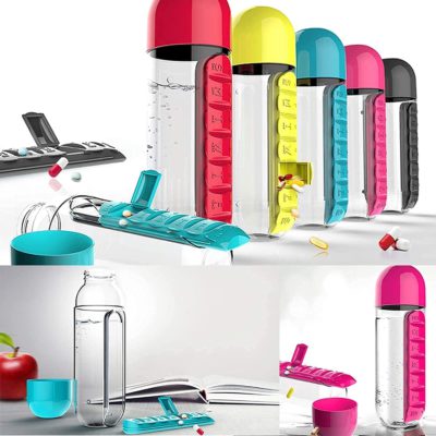 Water Bottle,Pill Boxes,pill organizer