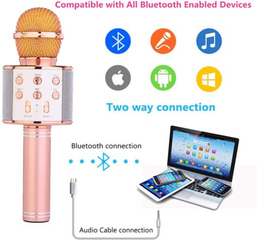 Безжичен Bluetooth караоке ръчен микрофон, ръчен микрофон, Bluetooth караоке, безжичен Bluetooth караоке, безжичен Bluetooth