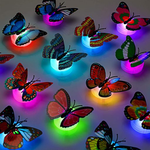 LED светлини, пеперуда LED, пеперуда LED светлини, стена за пеперуда, LED пеперуда