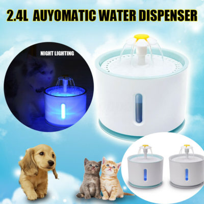 Fountain with LED Light,LED Light,Automatic Water Fountain,Water Fountain,Pet Automatic Water Fountain with LED Light