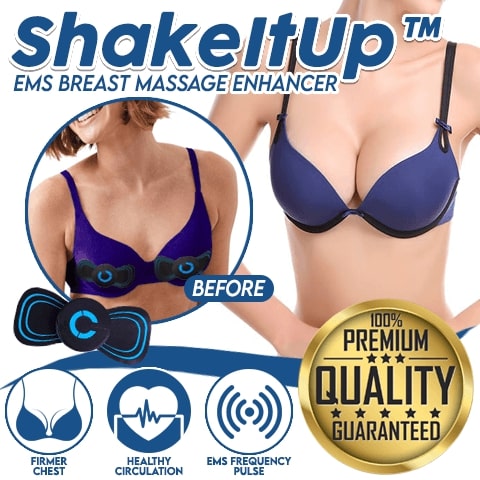 ShakeItUp EMS усилвател за масаж на гърди, усилвател за масаж на гърди, подобрител на масажа на гърдите, подобрител на масажа, масаж на гърдите