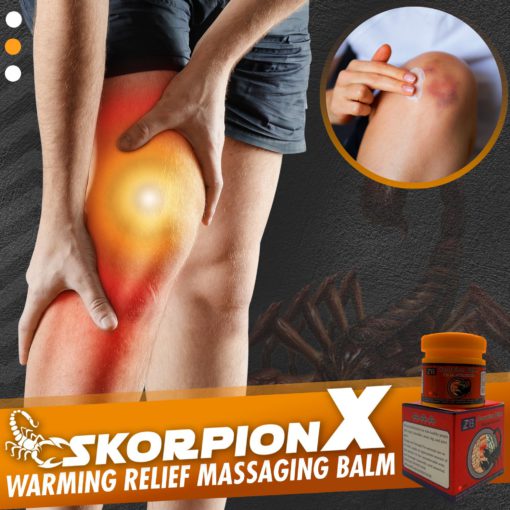 SkorpionX rozgrzewający uśmierzający ból balsam do masażu, rozgrzewający łagodzący ból balsam do masażu, łagodzący ból balsam do masażu, uśmierzający ból masujący, masujący balsam