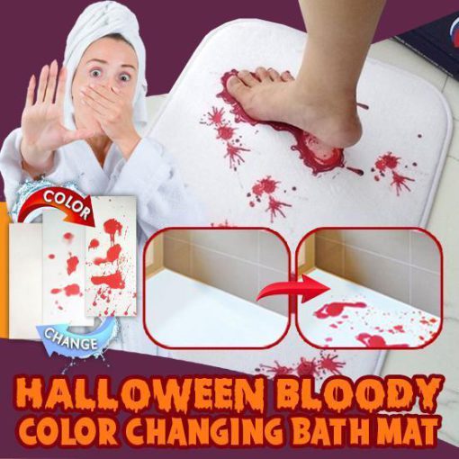 Halloween Bloody Color Changing Bath Mat, Bloody Color Changing Bath Mat, Changing Bath Mat, Bath Mat, Bloody Color