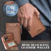 Large Capacity Waterproof RFID Blocking Leather Wallet,RFID Blocking Leather Wallet,Blocking Leather Wallet,Leather Wallet,Large Capacity