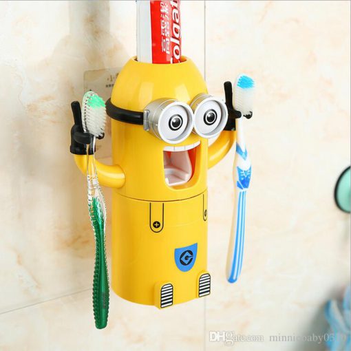 Диспенсър за паста за зъби Minion, дозатор за паста за зъби, паста за зъби Minion