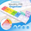 Rainbow Weekly Pill Organizer,Weekly Pill Organizer,Pill Organizer,Rainbow Weekly Pill,Weekly Pill