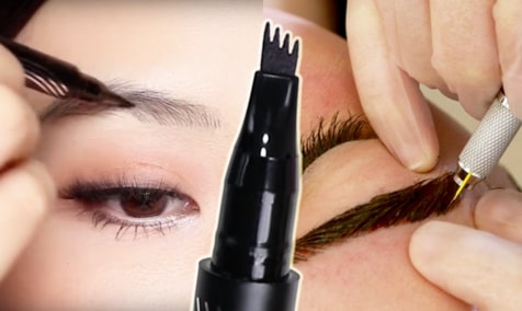 Waterproof Fork Tip Eyebrow Tattoo Pen,Eyebrow Tattoo Pen,Tattoo Pen,Fork Tip Eyebrow,Eyebrow Tattoo