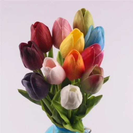 Ramo de tulipas de toque real, Ramo de tulipas, toque de verdade