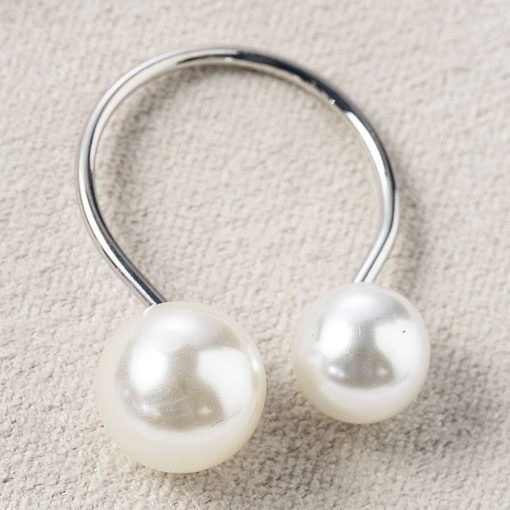 Doppelperlenring,Perlenring,Perlenring für Frauen,Ring für Frauen