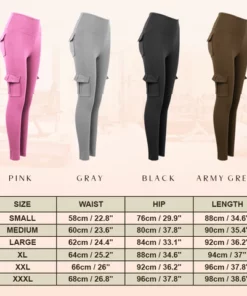 Multi Pockets Stretchy Yoga Pants,Stretchy Yoga Pants,Yoga Pants