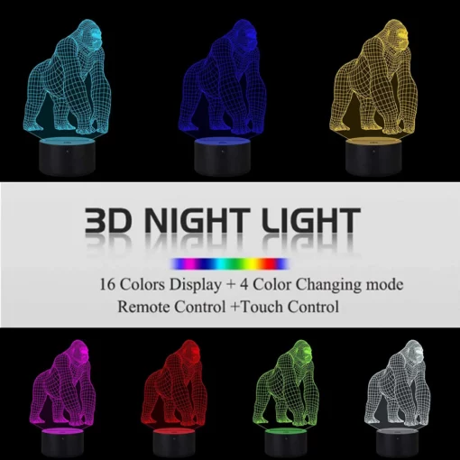 Lampu Gorila, LED Ilusi 3D