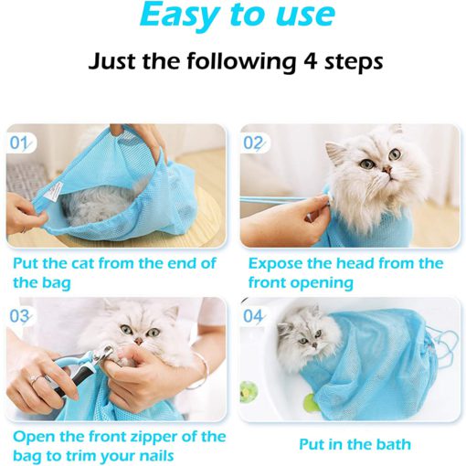 Mesh Cat Bathing Bag, cat bathing bag, cat bathing, bathing bag, Mesh Bag