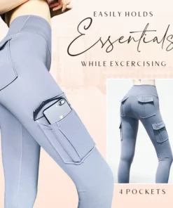 Multi Pockets Stretchy Yoga Pants,Stretchy Yoga Pants,Yoga Pants