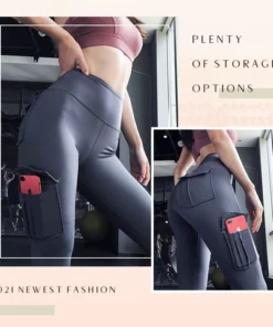 Multi Pockets Stretchy Yoga Pants,Stretchy Yoga Pants,Yoga Pants