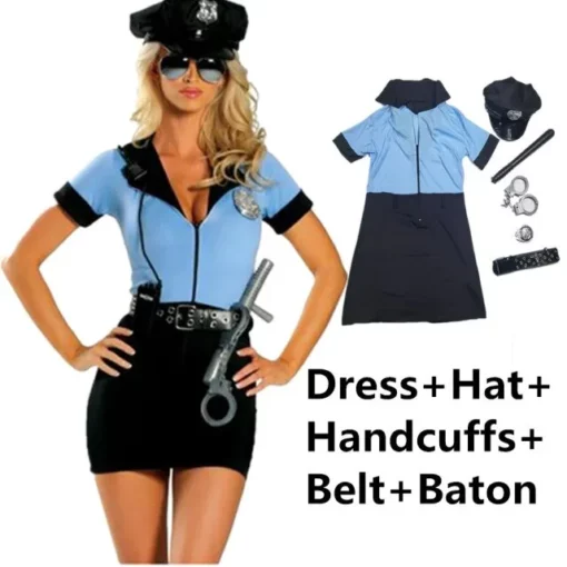 Uniforme della polizia sexy, uniforme della polizia, polizia sexy, sexy di Halloween, uniforme della polizia sexy di Halloween