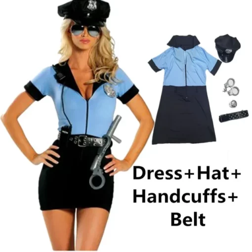 Seksīgs policijas formas tērps, policijas formas tērps, seksīga policija, seksīgs Halovīni, Helovīna seksīgs policijas formas tērps