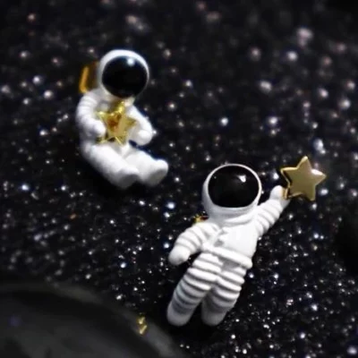 Astronaut Earrings