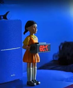 Bullet Firing,Doll Alarm Clock,Alarm Clock,Squid Game,Squid Game Automatic Bullet Firing Doll Alarm Clock