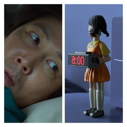 Bullet Firing, Doll Alarm Clock, Alarm Clock, Squid Game, Squid Game Automatic Bullet Firing Doll Alarm Clock