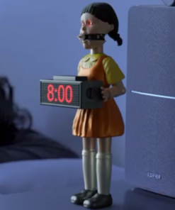 Bullet Firing,Doll Alarm Clock,Alarm Clock,Squid Game,Squid Game Automatic Bullet Firing Doll Alarm Clock