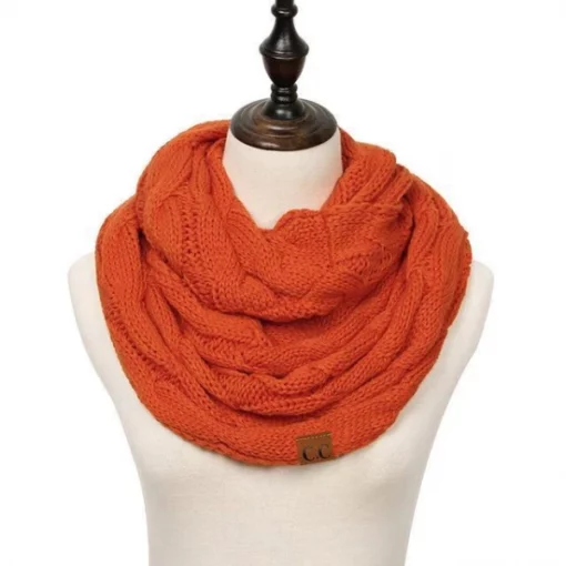 Cord Knit Infinity Scarf, Knit Infinity Scarf, Cable Knit, Knit Infinity,