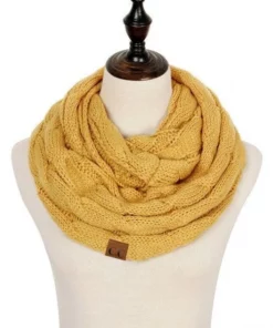 Cable Knit Infinity Scarf,Knit Infinity Scarf,Infinity Scarf,Cable Knit,Knit Infinity
