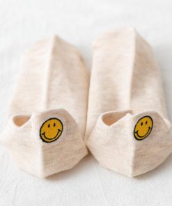 Heel Socks,Cute Smiling Heel Socks