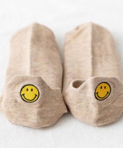 Heel Socks,Cute Smiling Heel Socks
