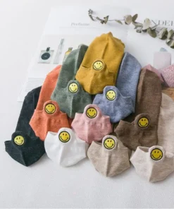 Heel Socks,Cute Smiling Heel Socks