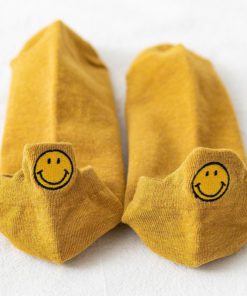 Heel Socks,Cute Smiling Heel Socks