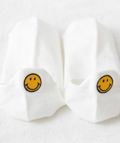 Heel Socks,Cute Smiling Heel Socks