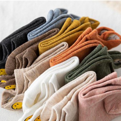 Heel Socks,Cute Smiling Heel Socks