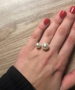 Double Pearl Ring,Pearl Ring,Pearl Ring for Women,Ring for Women