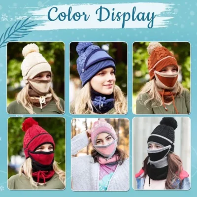 Fleece Lined Beanie,Lined Beanie,Fleece Lined,Fleece Lined Beanie with Warm Face Cover,Face Cover