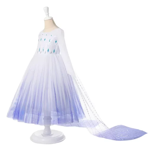 Costum de regină pentru copii, prințesa Elsa, prințesa Elsa înghețată, costum pentru copii