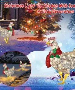 Light-Up Chicken,Light-Up Chicken with Scarf,Chicken with Scarf