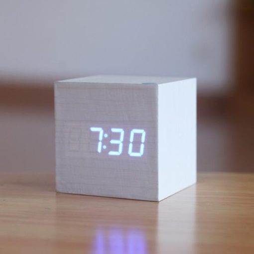 Digital Wood Clock, Wood Clock, Modern Digital