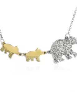 Bear Necklace,Mother Bear Necklace,Mother Bear