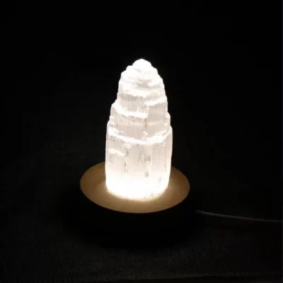 Selenite Lamp,Crystal Tower,Lamp For Bedroom