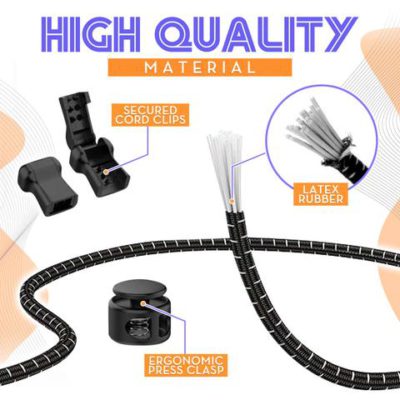 No Tie Stretching Lock Shoelaces,Lock Shoelaces,No Tie Stretching