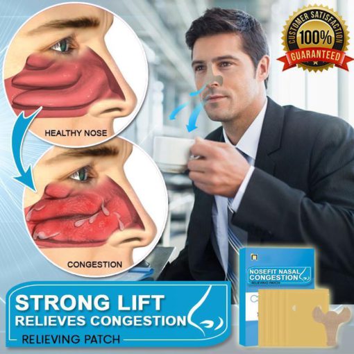 NoseFit Nasal Congestion Relieving Patch, Nasal Congrie Relieving Patch, Pōhaku Relieving Patch, Hoʻomaha Patch, Nasal Congestion Relieving Patch