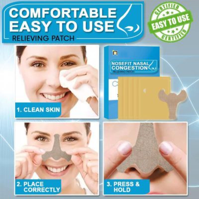 NoseFit Nasal Congestion Relieving Patch,Nasal Congestion Relieving Patch,Congestion Relieving Patch,Relieving Patch,Nasal Congestion Relieving