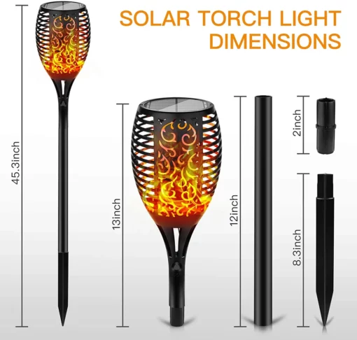 Solar Flame Torch, Outdoor Solar Flame, Solar Flame Torch Lights, Torch Lights