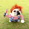 Chucky Dog Costume,Dog Costume,Chucky Dog,Halloween Deady Doll,Halloween
