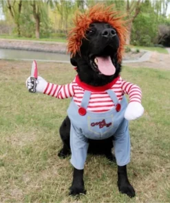 Chucky Dog Costume,Dog Costume,Chucky Dog,Halloween Deady Doll,Halloween