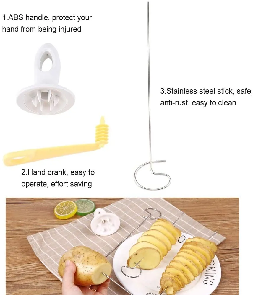 Spiral Potato Slicer,Potato Slicer,Spiral Potato,Potato Spiral Cutter
