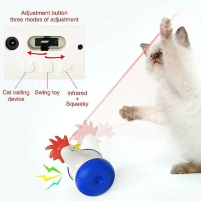 Laser Cat Toy,Rooster Laser Cat Toy,Rooster Laser Cat,Cat Toy,Laser Cat