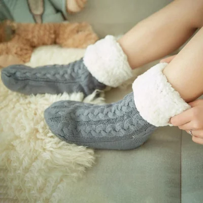 Sherpa Lined Slipper Socks,Lined Slipper Socks,Slipper Socks,Sherpa Lined Slipper,Sherpa Lined