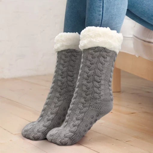 Sherpa Lined Slipper Socks, Lined Slipper Socks, Slipper Socks, Sherpa Lined Slipper, Sherpa Lined
