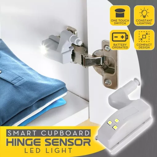Smart Cupboard Hinge Sensor LED Light, Cupboard Hinge Sensor LED Light, Hinge Sensor LED Light, Sensor LED Light, LED Light